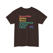 T-Shirt - Ebike-Escapes Electric Bicycle Shop Darmstadt Indiana Bonafide Ebike Guru Unisex Tee