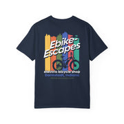 Garment-Dyed T-shirt: Ebike-Escapes Electric Bicycle Shop in Darmstadt, Indiana - Ebikes Rule