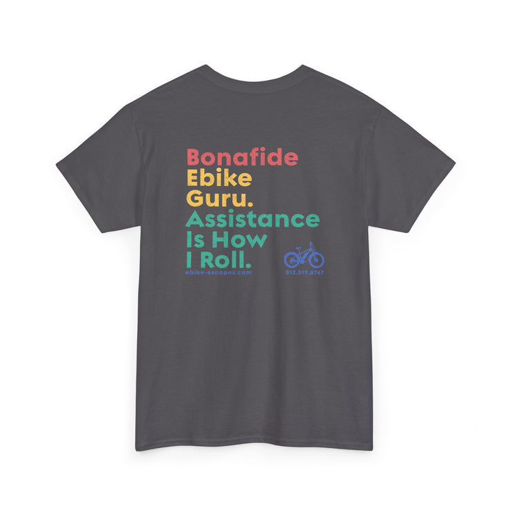 T-Shirt - Ebike-Escapes Electric Bicycle Shop Darmstadt Indiana Bonafide Ebike Guru Unisex Tee