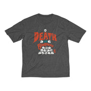 DEATH by Burpees (with CrossFit 8085 on back) - Men's Heather Dri-Fit Tee Burpee Bod