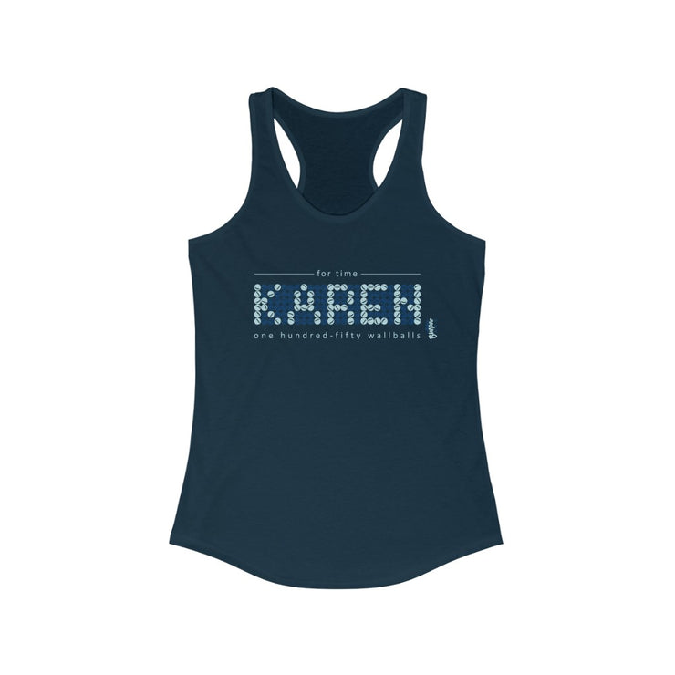 Karen - 150 Wall-balls - Womens Racerback Tank Tops