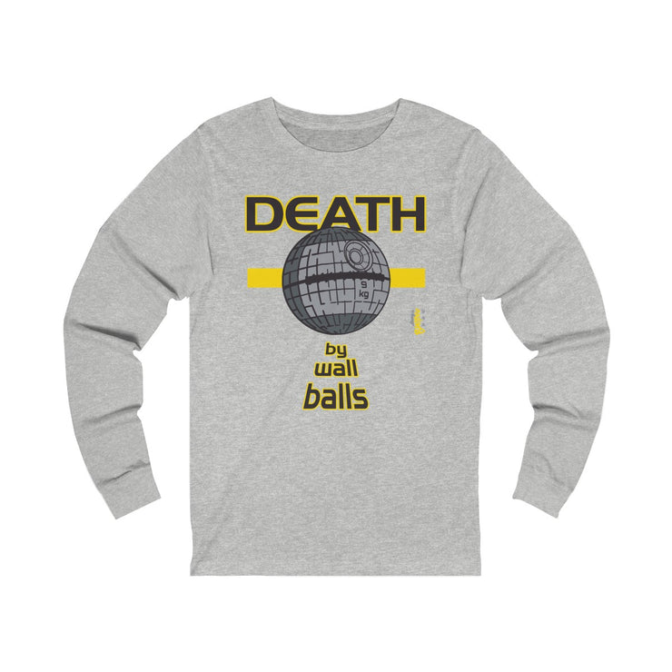 DEATH by Wall Balls - Unisex Jersey Long Sleeve Tee Burpee Bod
