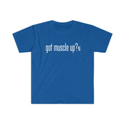got muscle up? - Men's Fitted Workout T Shirt