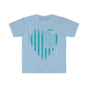 Heart My American Flag - Men's Fitted Workout T Shirt