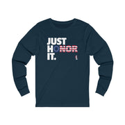 Just Honor It (Betsy Ross) - Unisex Jersey Long Sleeve Tee Burpee Bod