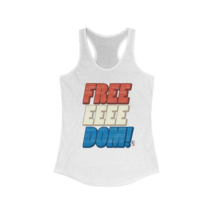 FREEEEEEDOM! - Womens Racerback Tank Tops