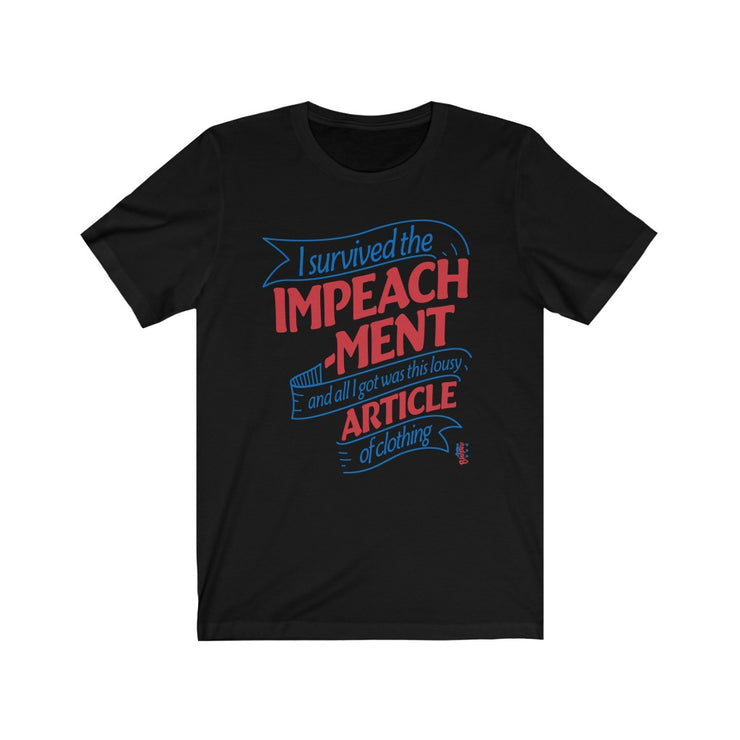 I Survived the Impeachment - Mens and Womens Workout T Shirt Burpee Bod