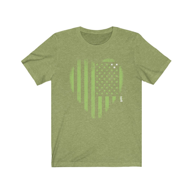 Heart My American Flag - Mens and Womens Workout T Shirt