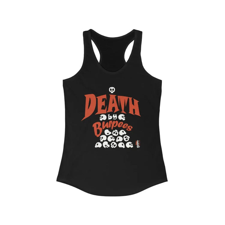 Death by Burpees - Womens Racerback Tank Tops