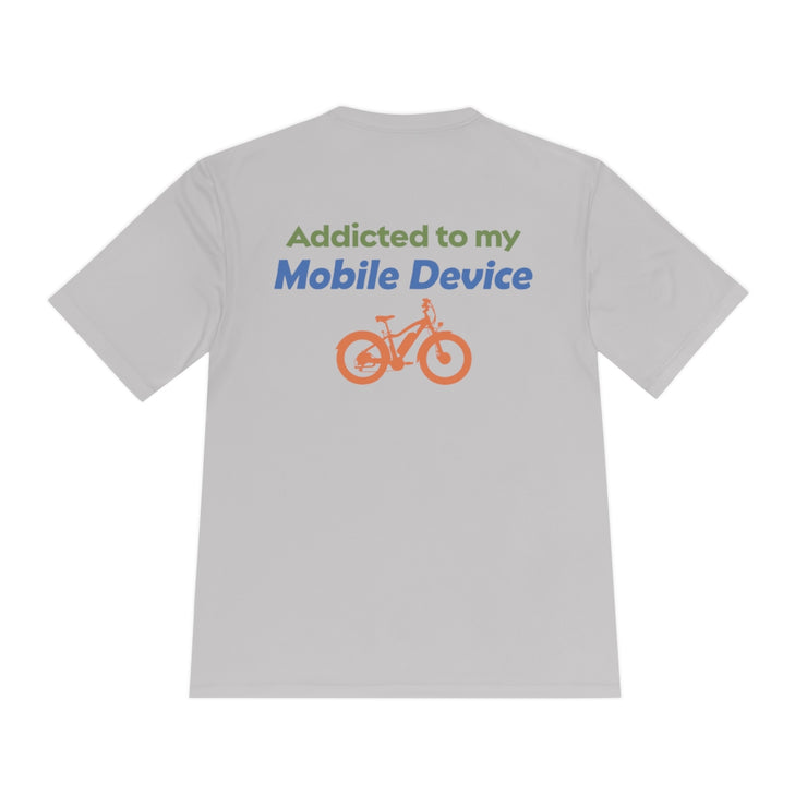 Ebike-Escapes: Addicted to my Mobile Device - Mens and Womens Riding Shirt
