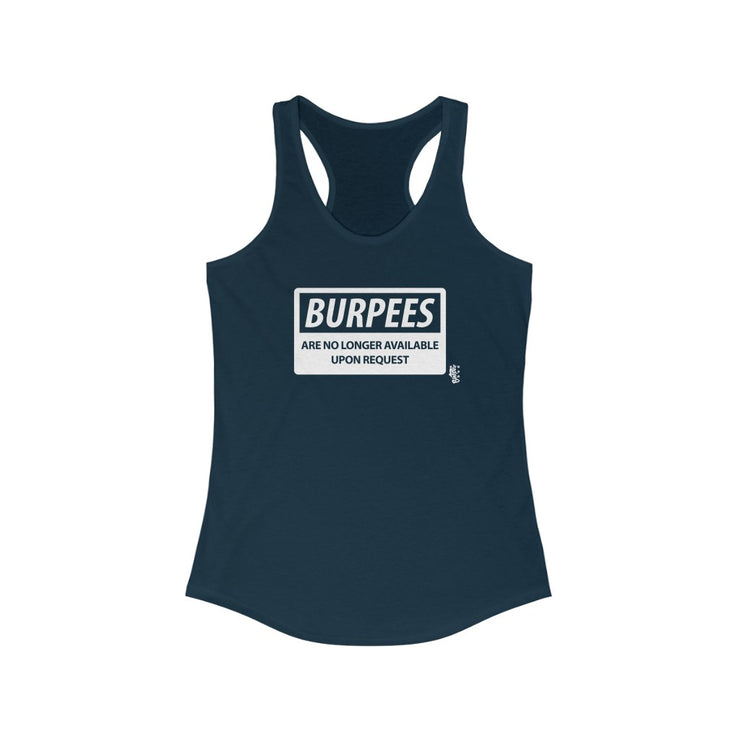 Burpees No Longer Available - Womens Racerback Tank Tops