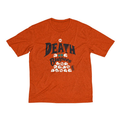 DEATH by Burpees (with CrossFit 8085 on back) - Men's Heather Dri-Fit Tee Burpee Bod