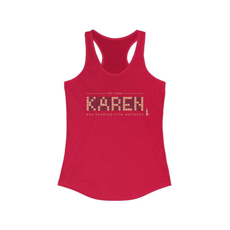 Karen - 150 Wall-balls - Womens Racerback Tank Tops